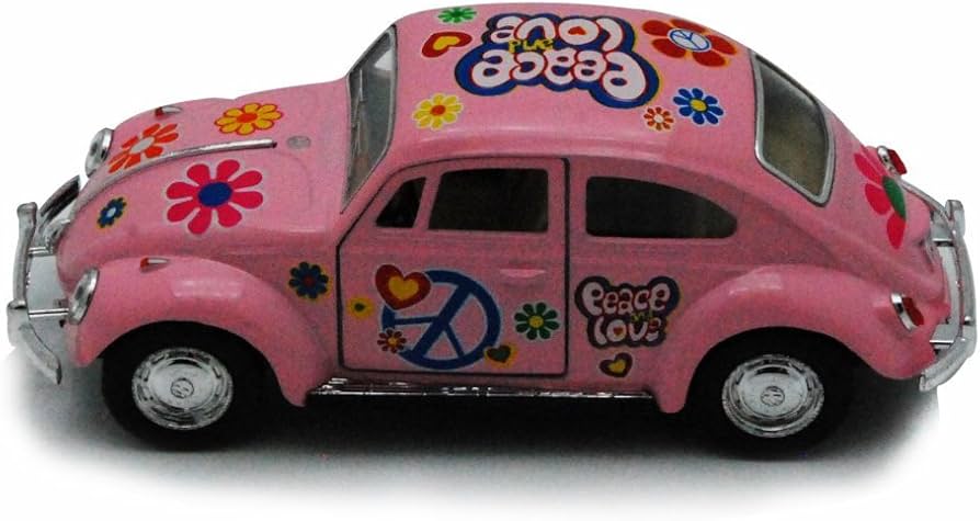 激レア　Volkswagen Beetle ピンク ミニカー 60s Vintage Tonka Volkswagen VW Beetle Bug Pink (M002